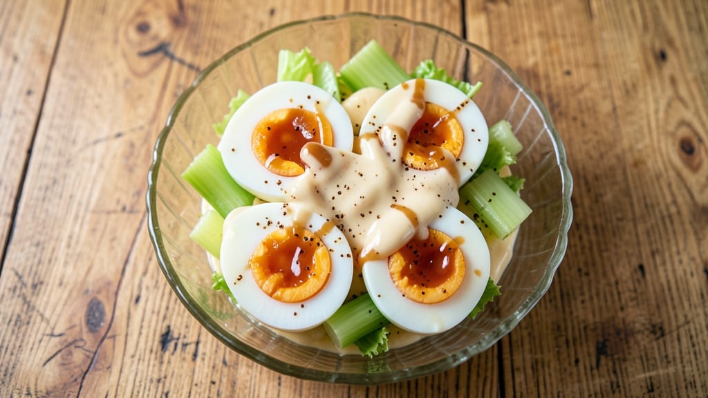 Sweet Egg Salad Recipe: Vanilla-Infused Creaminess With Celery Crown Crunch