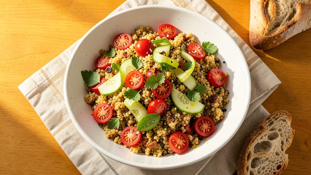 Cherry Tomato and Couscous Salad Recipe: Bright Mediterranean Crunch in 20 Minutes