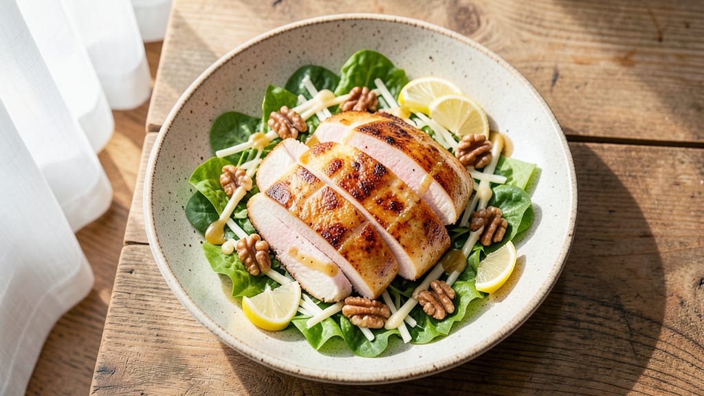 Chicken Over Salad Recipe: Grilled Chicken Crowns Over Crisp Celery Beds