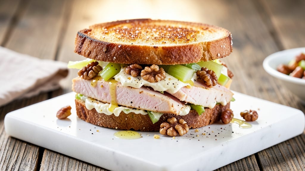Chicken Walnut Salad Sandwich Recipe Paradise Bakery: Crunchy Celery Crowns and Nutty Cream Cheese Twist