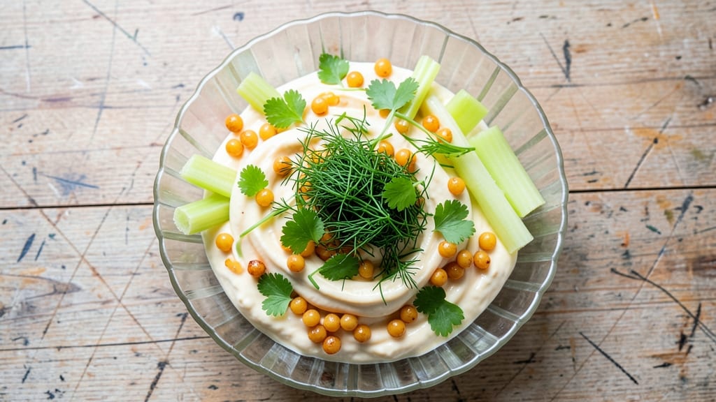 Acini Salad Recipe: Celery Crown Crunch With Herb Cream Cheese Bliss