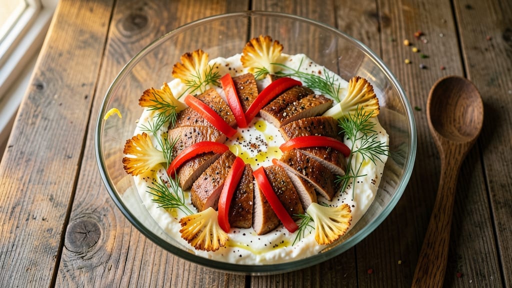 Alton Brown's Turkey Salad Recipe: Crisp Celery Crowns and Herb Cream Cheese Fusion