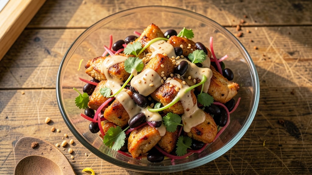 Thai Chopped Chicken and Bean Salad Recipe: Crispy Wok-Tossed with Lime-Peanut Zing