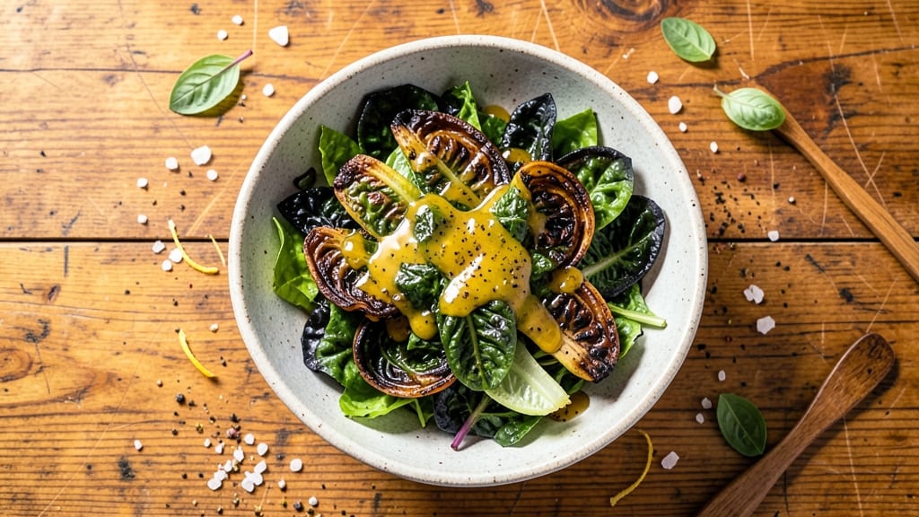 Charred Romaine Salad Recipe: Smoky Grilled Edges With Tangy Lemon Vinaigrette