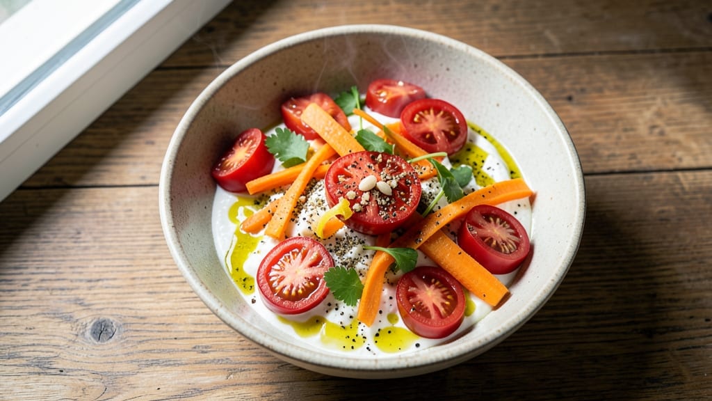 Carrot and Tomato Soup Salad Recipe: Warm-Spiced Roasted Roots and Bright Tomato Zing