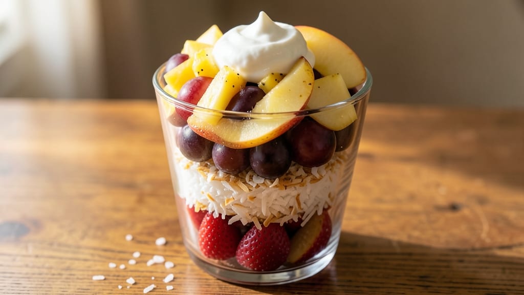 7 Layer Fruit Salad Recipe: Colorful Stacked Layers of Sweet and Creamy Bliss