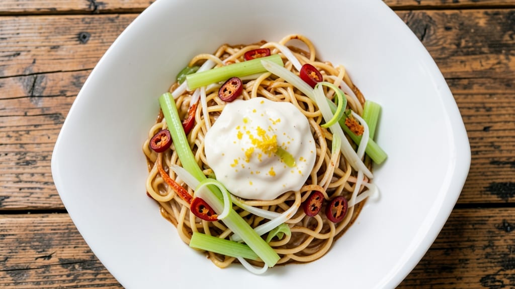 Chrissy Teigen's Ramen Salad Recipe: Smoky Chipotle Cream Cheese Meets Crisp Celery Crowns