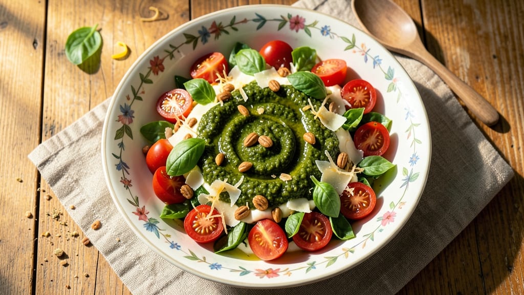 Cold Pesto Salad Recipe: Bright Basil Zing With Crunchy Add-Ins