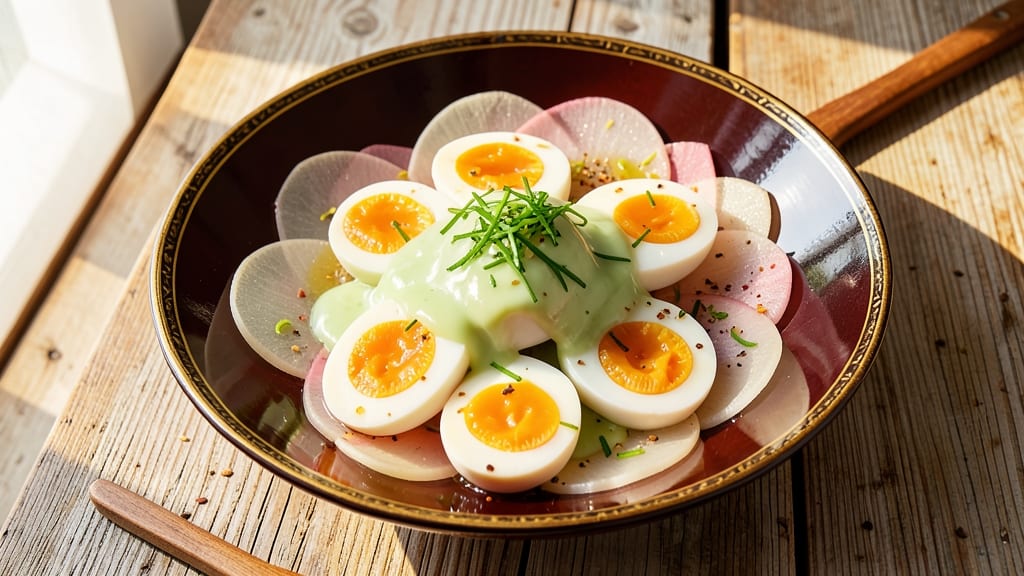 Traditional Japanese Egg Salad Recipe: Soft-Boiled Yolk Luxury With Soy-Ginger Zing