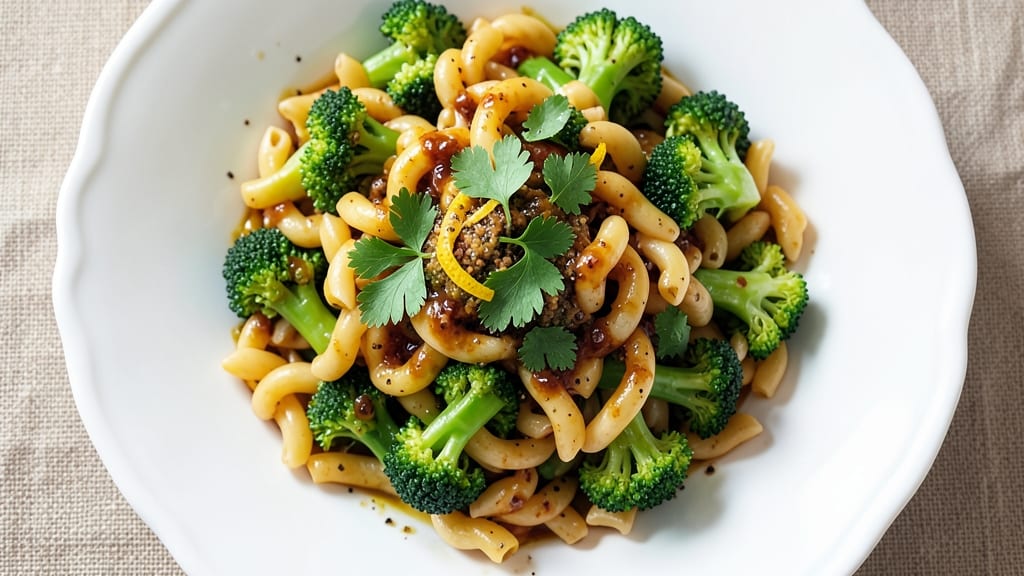 CCC Broccoli Pasta Salad Recipe: Crisp-Topped Herb Cheese & Almond Crunch