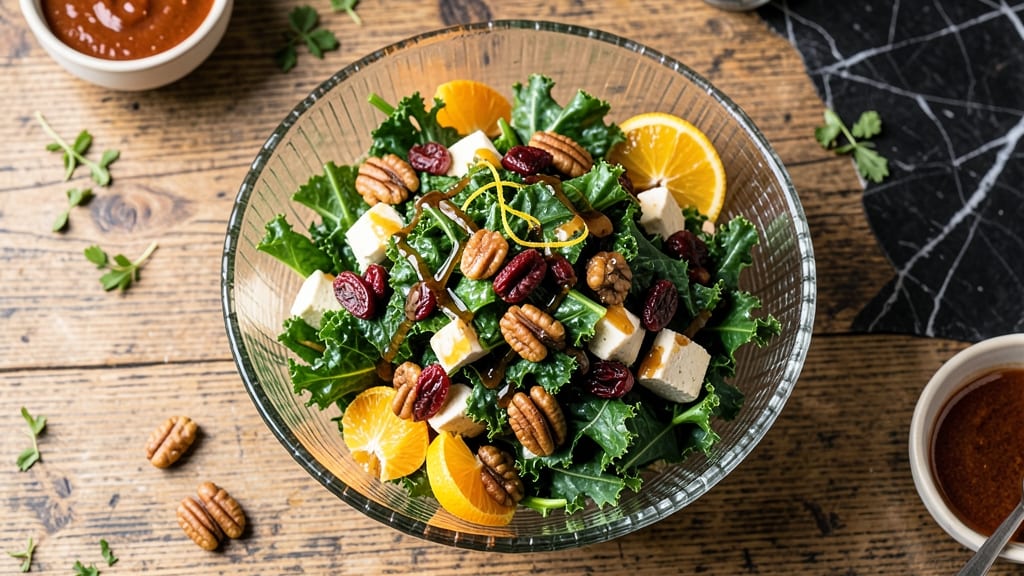 Sweet Kale Chopped Salad Recipe: Honey-Pecan Crunch with Tangy Vinaigrette
