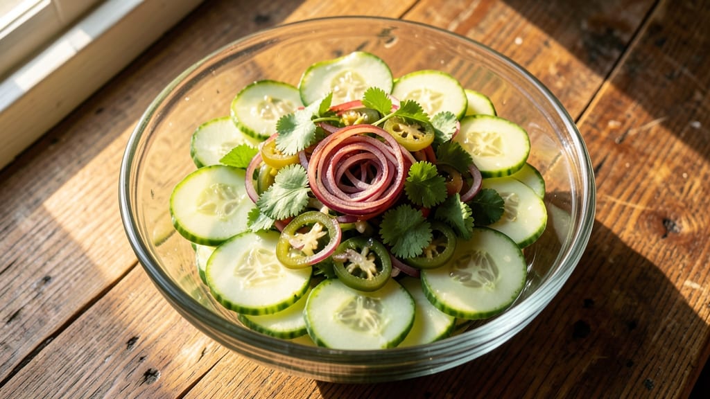 Chamorro Cucumber Salad Recipe: Tangy Vinegar-Lime Zing With Fresh Herbs