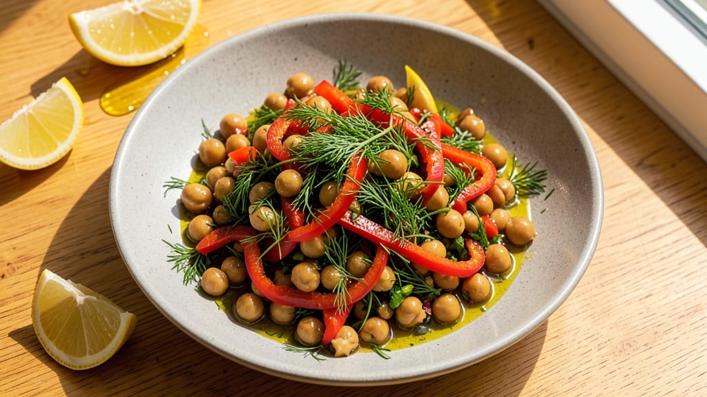 Chickpea Dill Salad Recipe: Bright Herb-Packed Bites in 15 Minutes