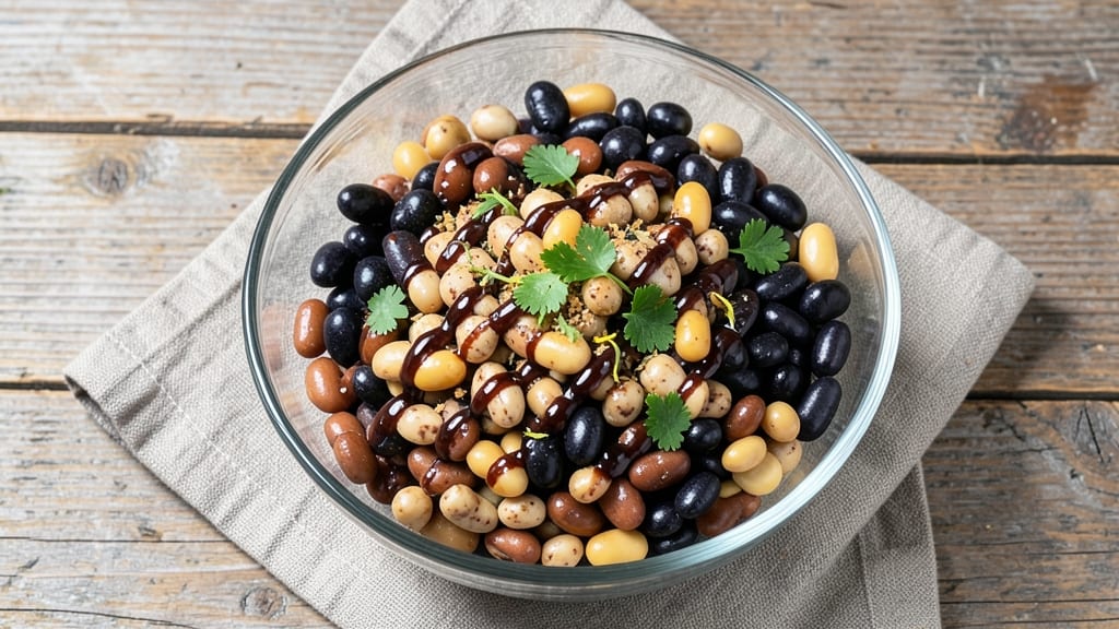 5 Bean Salad Recipe with Balsamic Vinegar: Bright Balsamic Zing and Crunchy Bean Medley