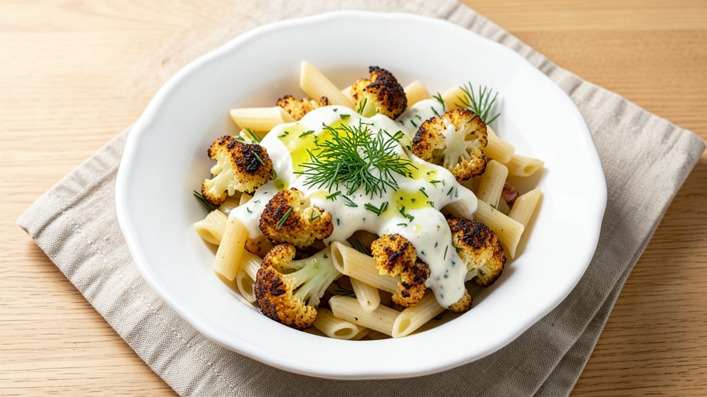 Cauliflower Pasta Salad Recipe: Crispy Noodles and Creamy Herb Dressing Balance