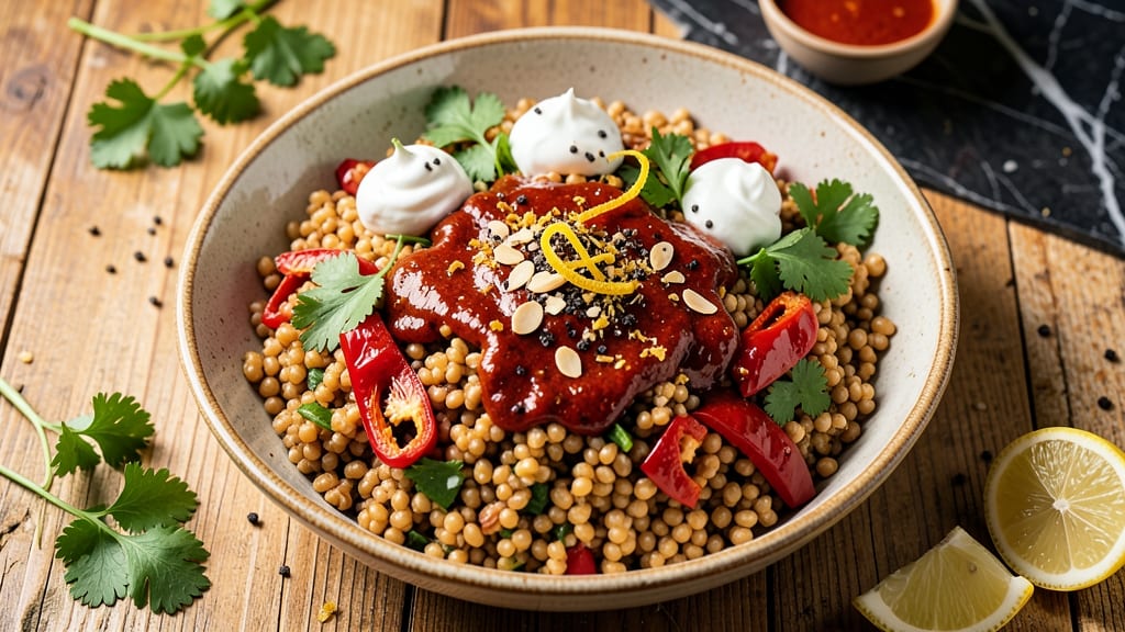 Central Market Moroccan Barley Salad Recipe: Spiced Harissa and Citrus Brightness