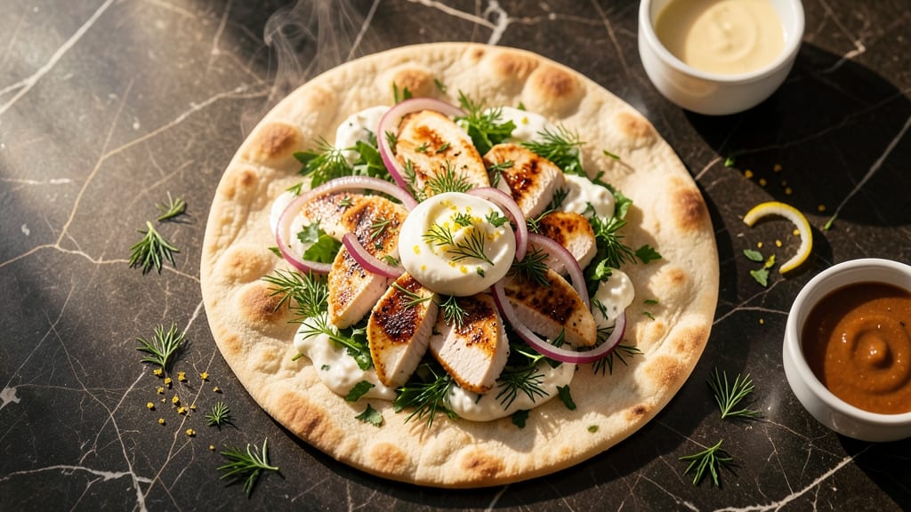 Chicken Salad Flatbread Recipe: Crispy Wraps With Herby Cream Cheese Twist