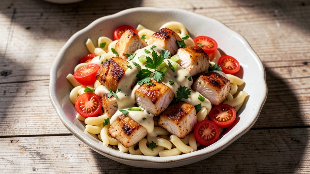 Chicken Salad With Macaroni Noodles Recipe: One-Pot Pasta Salad With Crispy Chicken Bites
