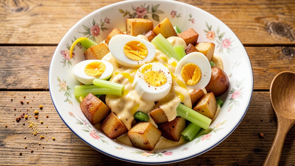 1950s Potato Salad Recipe With Mayonnaise: Vintage Creaminess That Stays Crunchy