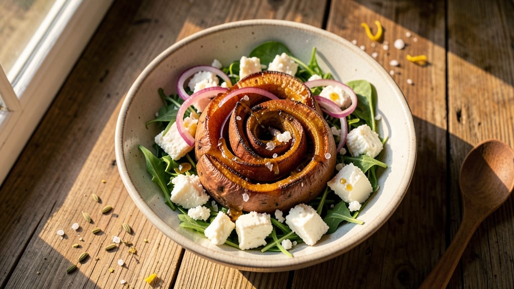 Sweet Potato and Feta Salad Recipe: Roasted Sweetness Meets Salty Crunch