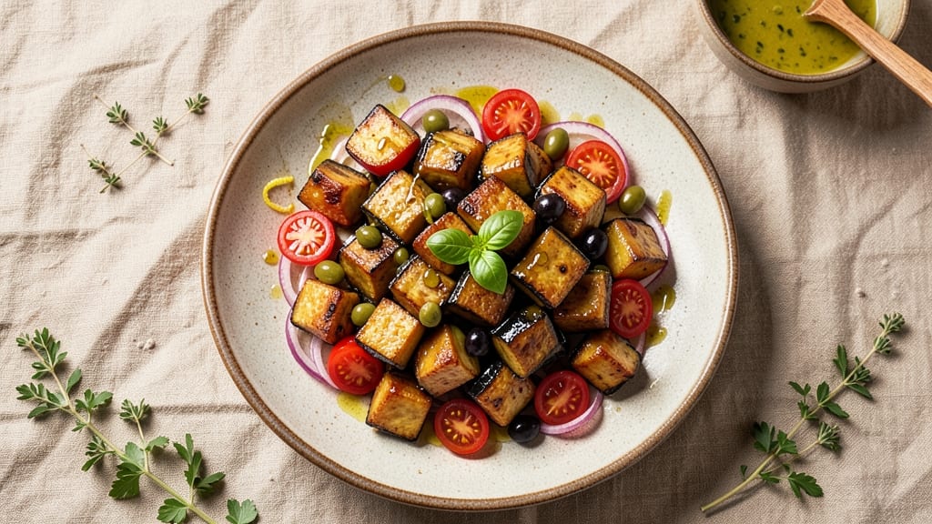 Caponata Salad Recipe: Sicilian Eggplant and Olive Medley