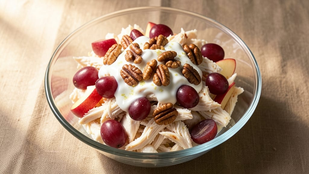 Chicken Salad Recipe With Apples, Grapes, and Pecans: Sweet-Tart Crunch for Effortless Picnic Bowls