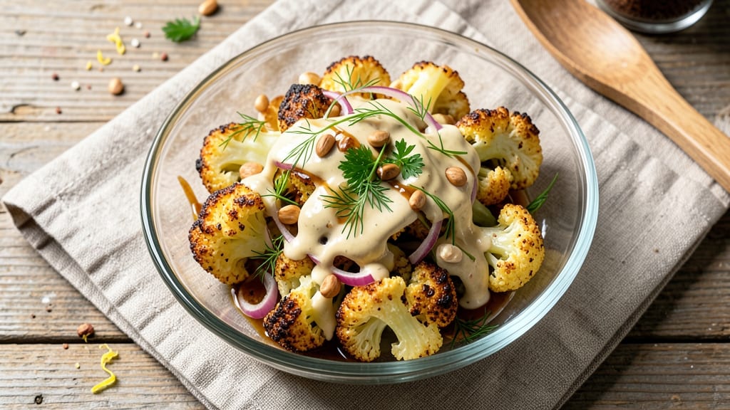 Vegan Cauliflower Salad Recipe: Crunchy Florets With Tangy Lemon-Tahini Dressing