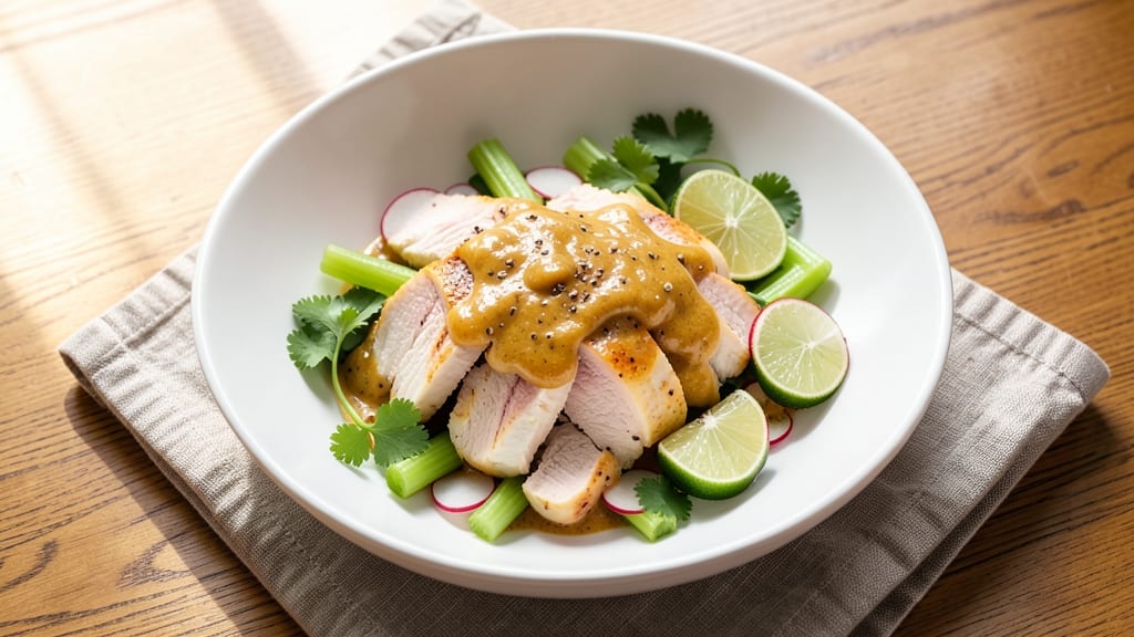 Cold Chicken Curry Salad Recipe: Spiced Yogurt Dressing With Crunchy Celery Crowns