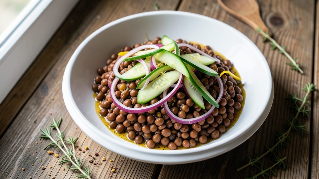 Cold French Lentil Salad Recipe: Earthy French Lentils With Dijon Vinaigrette