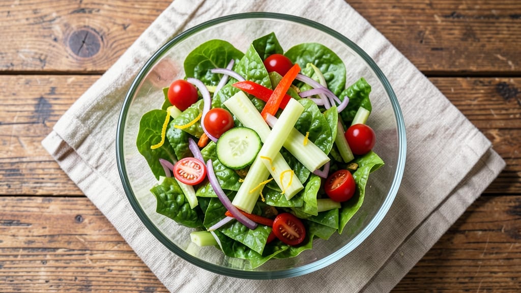 Chopped Salad Recipe TikTok: Crunchy Celery Crowns and Creamy Herb Cheese Fusion