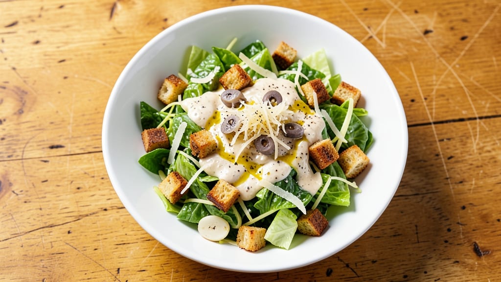Chopped Caesar Salad Recipe: Crispy Parmesan Crunch and Tangy Garlic-Anchovy Dressing