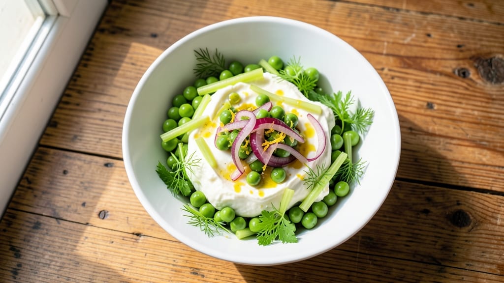 3 Pea Salad Recipe: Herb-Infused Cream Cheese Crunch Without Mayo