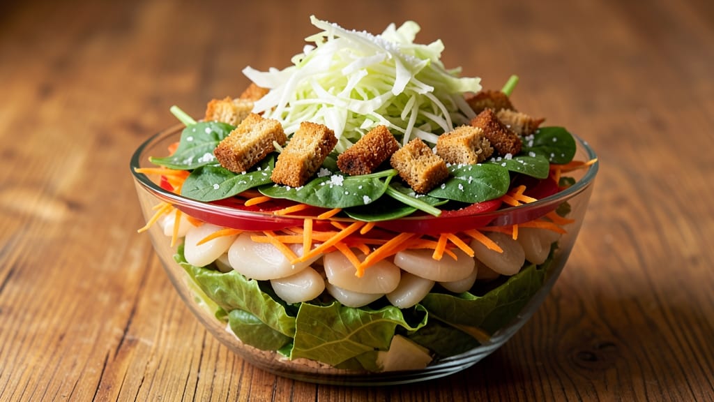 7 Layer Salad Recipe With Water Chestnuts: Crunchy Texture Stacked in Perfect Layers