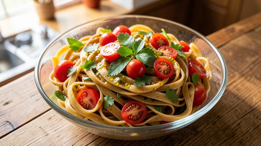Cellentani Pasta Salad Recipe: Chilled Al Dente Twists With Lemon-Herb Vinaigrette