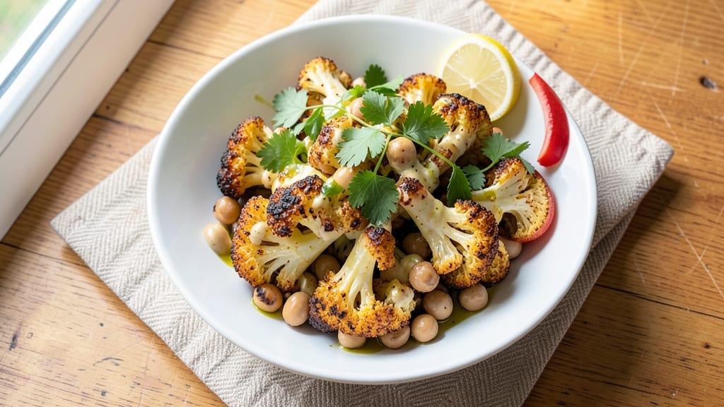 Cauliflower Chickpea Salad Recipe: Bright Herb-Packed Crunch Without Mayo