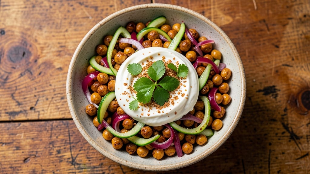 Chickpea Masala Salad Recipe: Spiced Lentils With Cool Yogurt Kick