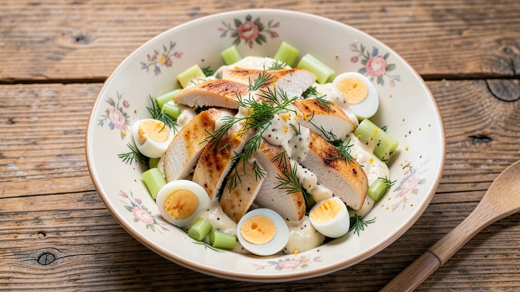 Collin Street Bakery Chicken Salad Recipe: Crisp Celery Crowns and Herb Cream Cheese Fusion