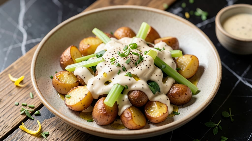 Colorado Potato Salad Recipe: Crispy Celery Crowns and Smoky Ranch Twist