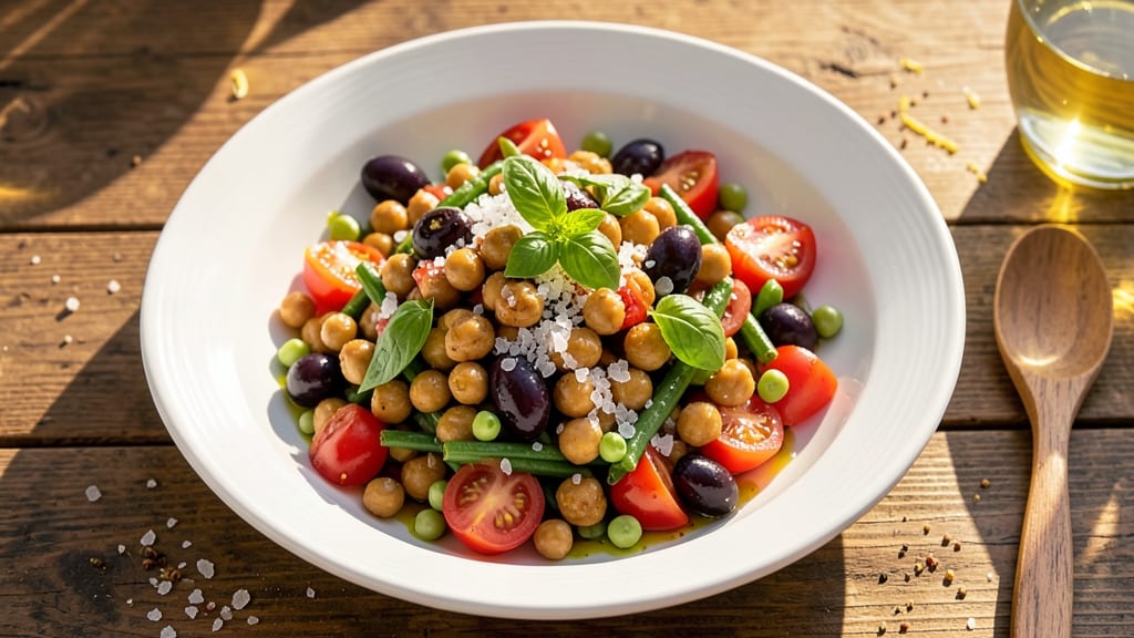 Vegan Nicoise Salad Recipe: Mediterranean Crunch With Tender Chickpeas