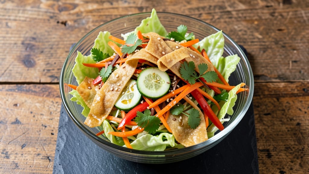 Chinese Asian Salad Recipe: Wok-Tossed Crunch With Peanut-Lime Zing