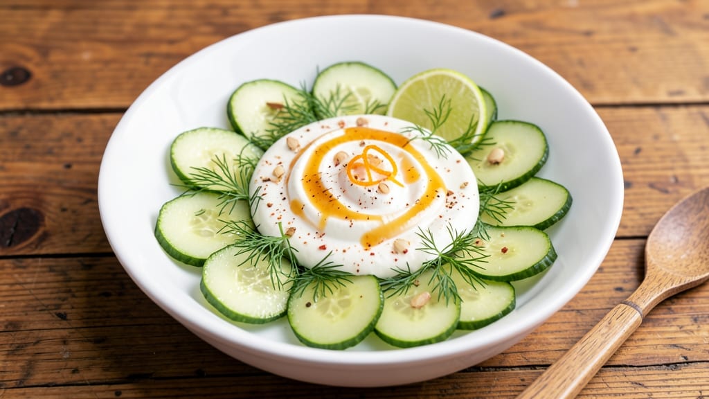 Sweet Creamy Cucumber Salad Recipe: Honey-Lime Dressing With Cool Celery Crunch