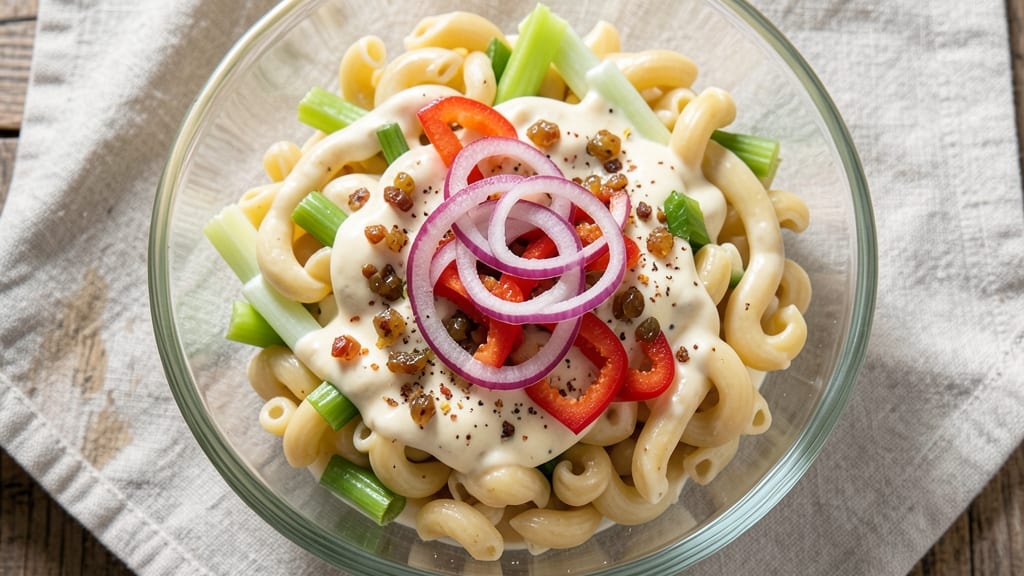 Classic Creamy Macaroni Salad Recipe: Picnic-Perfect Crunch and Cream Cheese Harmony