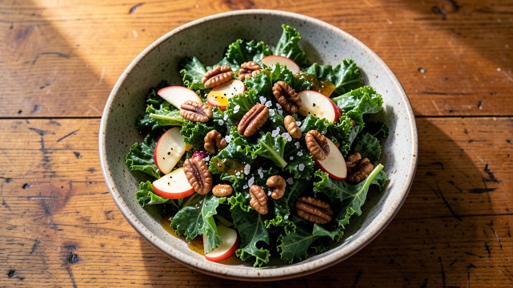 Cold Kale Salad Recipe: Bright, Peppery Bite With Crunchy Apple Twist