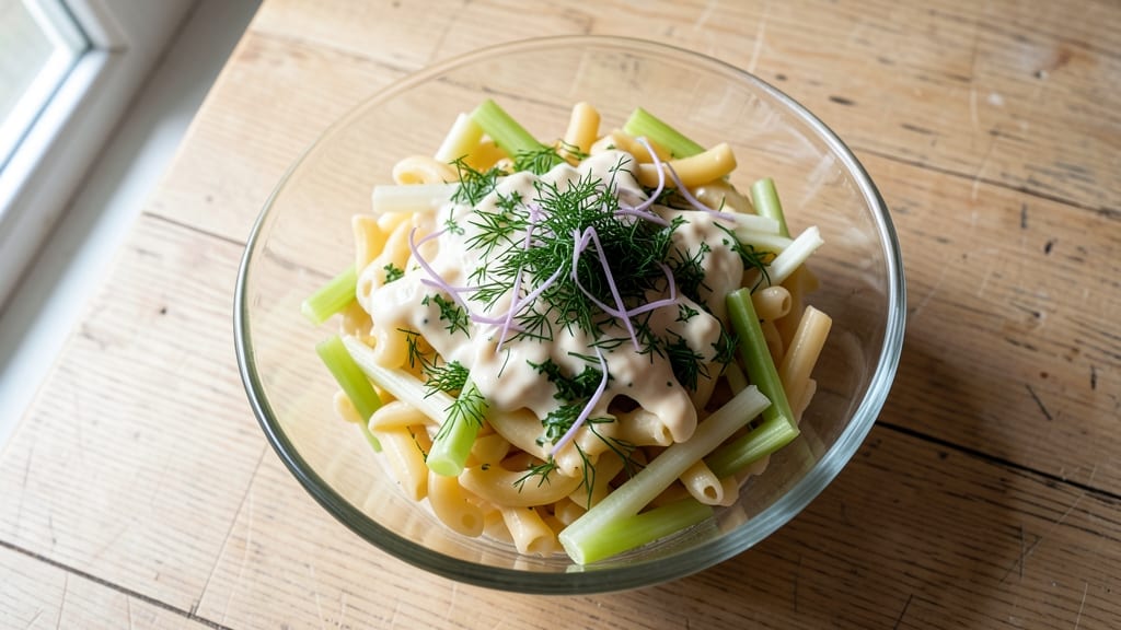Club Med Salad Recipe: Celery Crowns Stacked High with Tangy Herb Cream Cheese