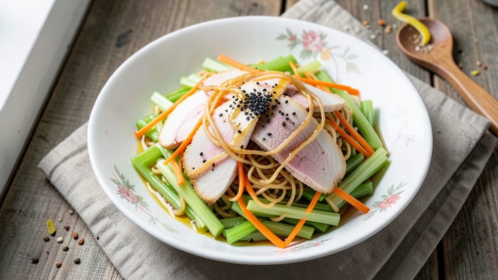 Chinese Ramen Salad Recipe: Crisp Celery Crowns and Smoky Sesame-Ginger Twist