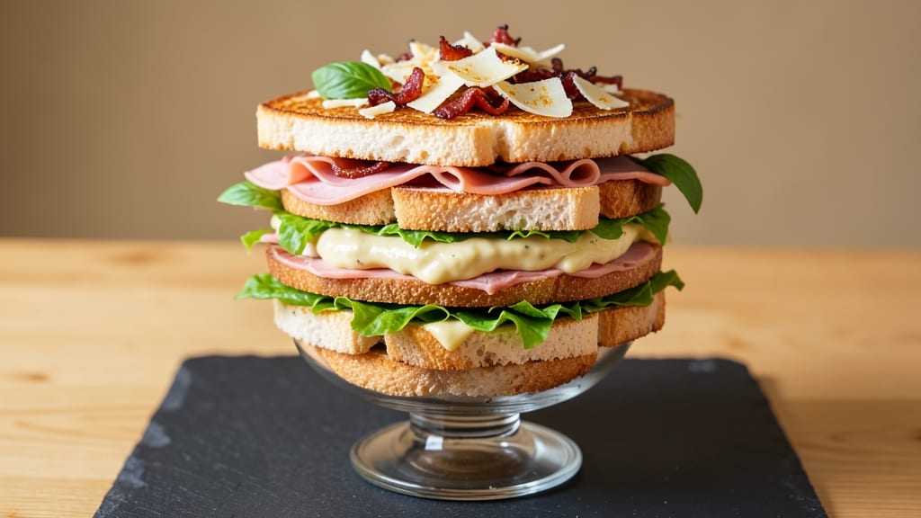 Club Sandwich Salad Recipe: Stacked Layers of Crunch and Creamy Herb Cheese