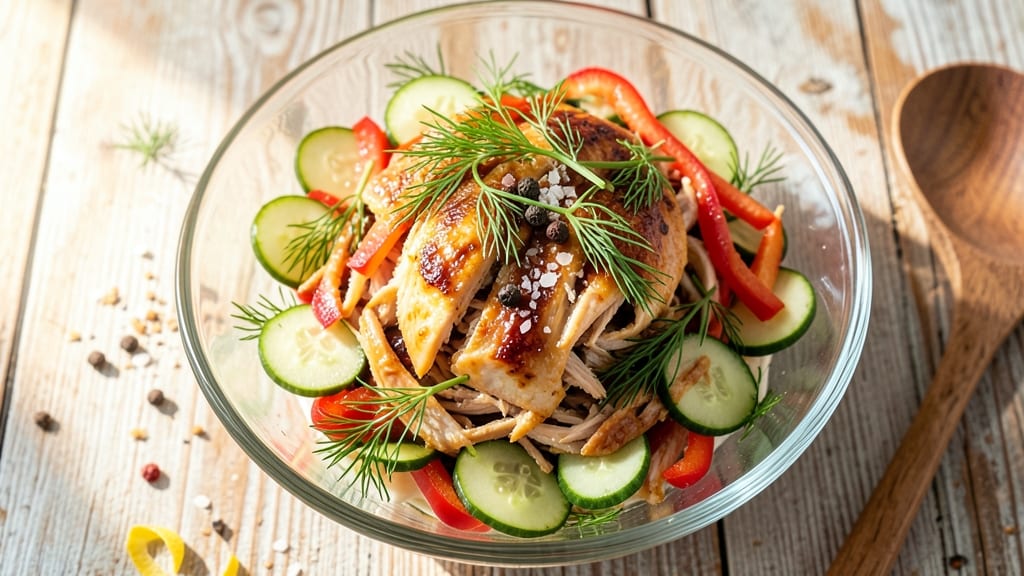 Chicken Salad Recipe With Vinegar and Sugar: Bright Tangy-Sweet Balance in 20 Minutes
