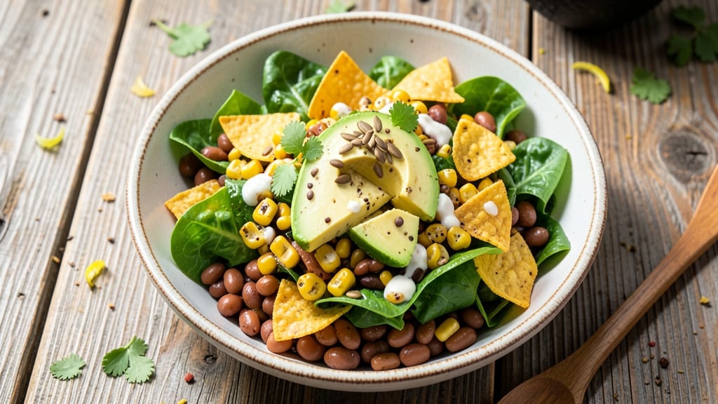 Taco Salad Recipe With Kidney Beans: Crunchy Toppings and Hearty Bean Base