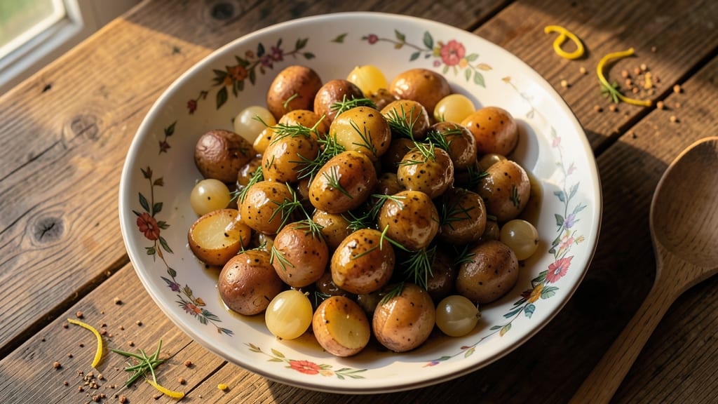 Classic German Potato Salad Recipe: Mustard-Vinegar Crunch With Crisp Celery Crowns