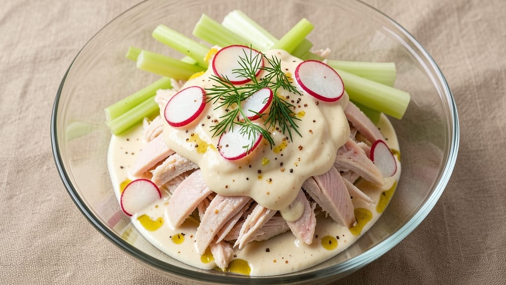 Chicken Salad Chick Creamy House Dressing Recipe: Celery Crown Crunch Without Mayo